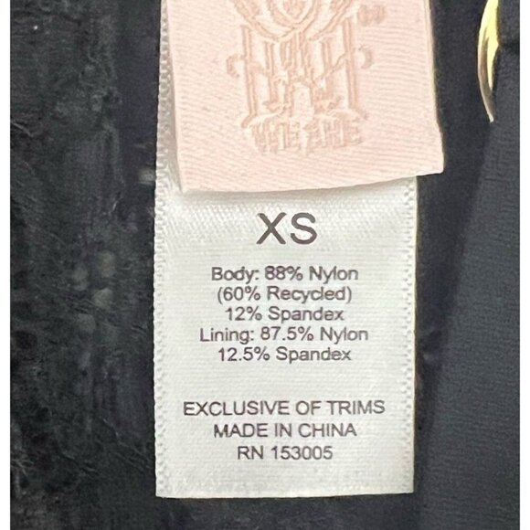 NWT $58 Free People X HAH Got Ur Back Bra XS Black Lace Bralette Adjustable - Picture 9 of 10